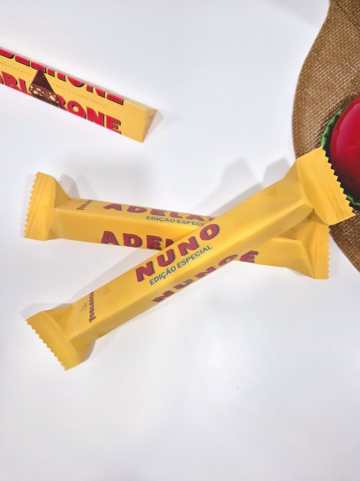 Barra de Chocolate Toblerone 100gr Personalizado com Nome