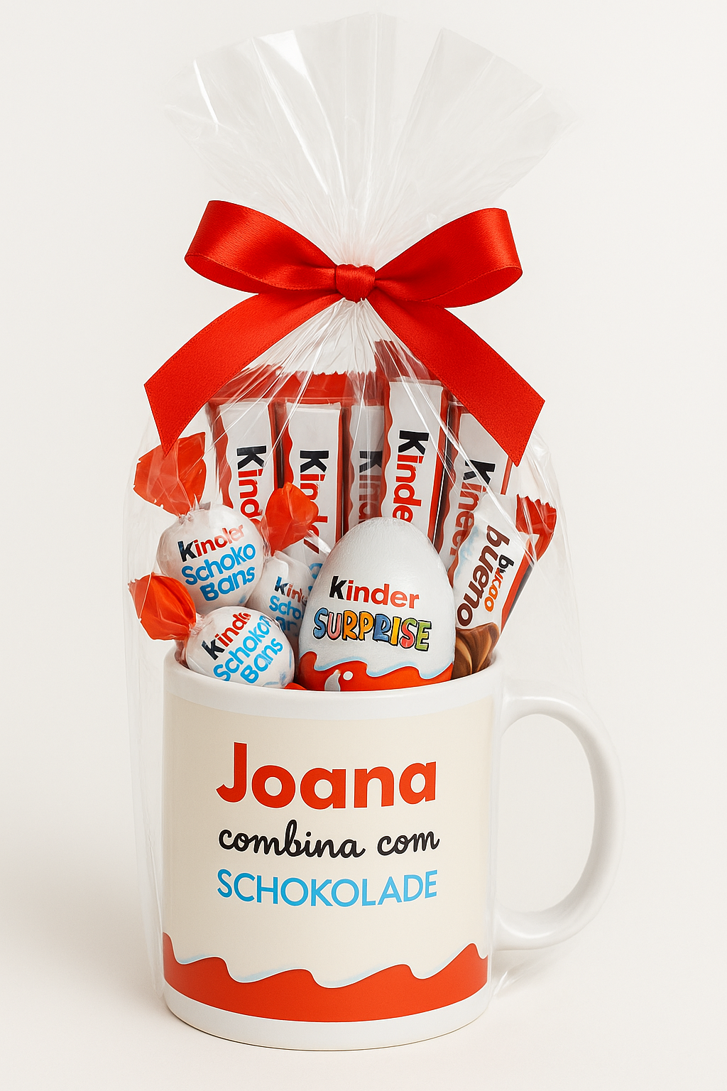 Caneca&#x20;Kinder&#x20;Personalizada&#x20;com&#x20;Nome&#x20;e&#x20;18&#x20;Chocolates&#x20;no&#x20;interior