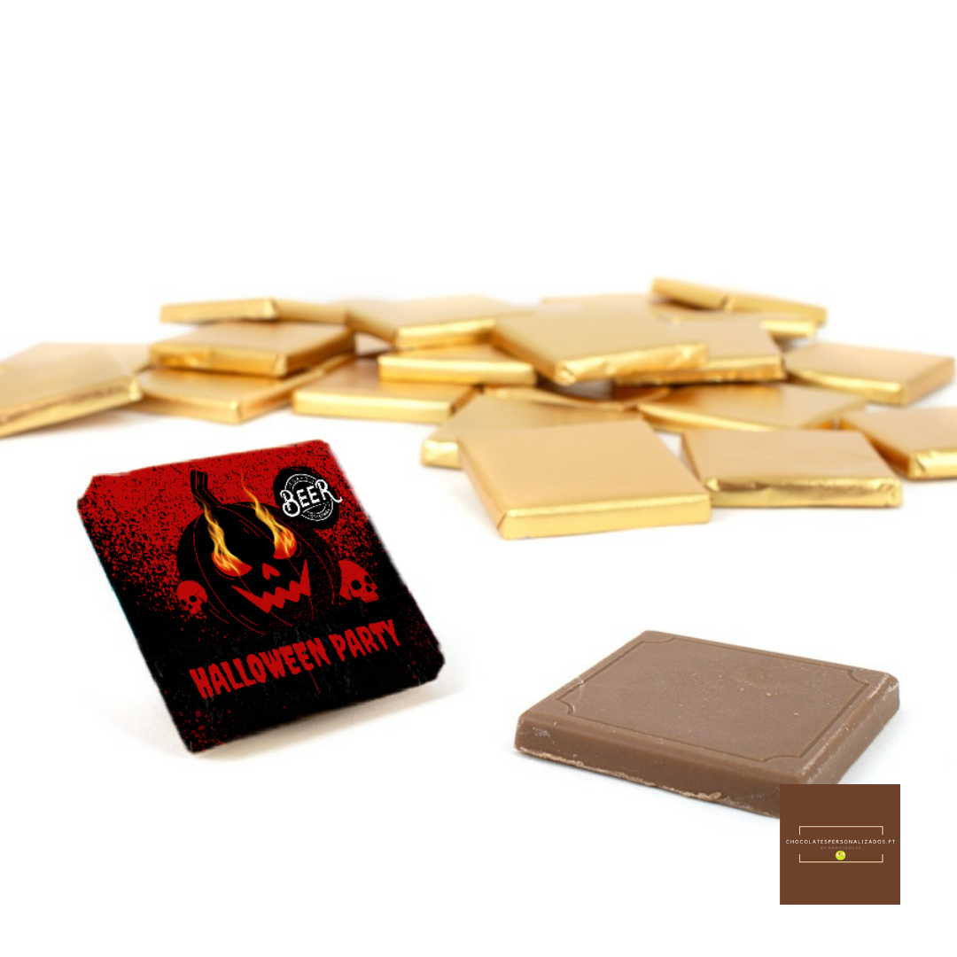 Napolitanas de Chocolate Personalizadas para o Halloween