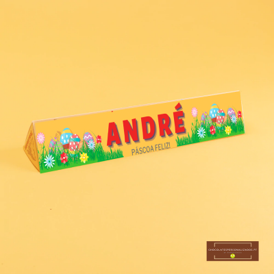 Páscoa | Chocolate Toblerone Personalizado com Nome