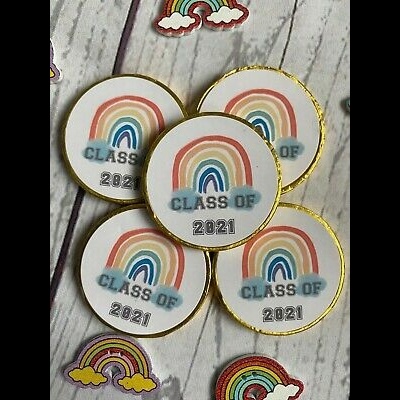 200 Moedas de Chocolate com Imagem Personalizada para Empresas ou Aniversários