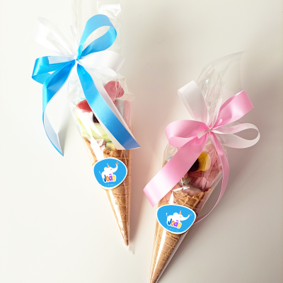 Cone de Bolacha com Gomas | Lembranças para Festas Infantis ou Crianças