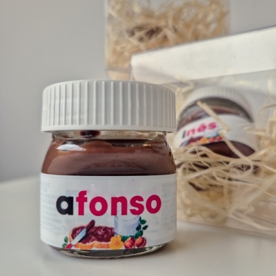 Caixa&#x20;Cubo&#x20;Transparente&#x20;com&#x20;Mini&#x20;Nutella&#x20;Personalizada