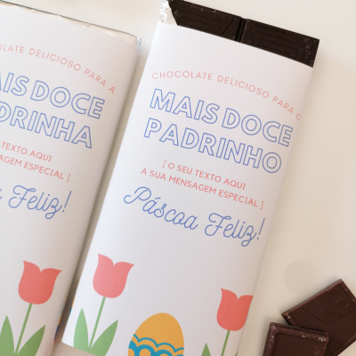Chocolate&#x20;Grande&#x20;Personalizado&#x20;para&#x20;Madrinha&#x20;ou&#x20;Padrinho