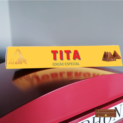 Grande Barra de Chocolate 360gr Toblerone Personalizada com Nome