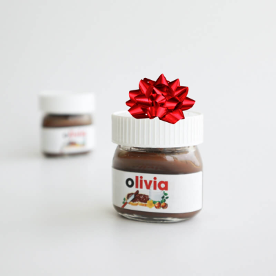 Mini&#x20;Frasco&#x20;Nutella&#x20;Personalizado&#x20;&#x7C;&#x20;Presentes&#x20;de&#x20;Natal&#x20;Deliciosos&#x21;