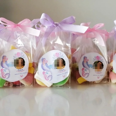 Saquinhos de Gomas ou Rebuçados personalizados e com laço