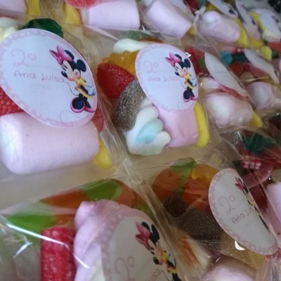 Saquinhos de Gomas personalizados com temas Disney | Mickey ou Minnie
