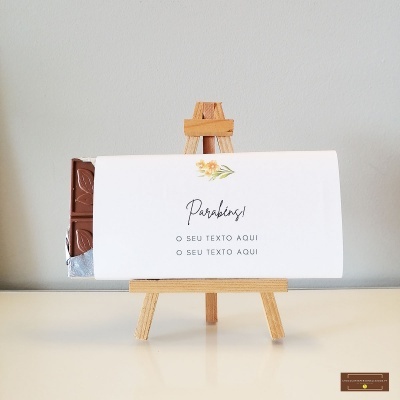 Chocolate Grande Parabéns - Sabor Premium Texto personalizado