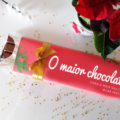 Chocolate&#x20;Gigante&#x20;de&#x20;Natal&#x20;para&#x20;O&#x20;Mais&#x20;Gulosa&#x20;ou&#x20;Gulosa&#x21;