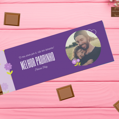 Chocolate&#x20;Gigante&#x20;Padrinhos&#x20;-&#x20;Personalizado&#x20;com&#x20;Fotografia