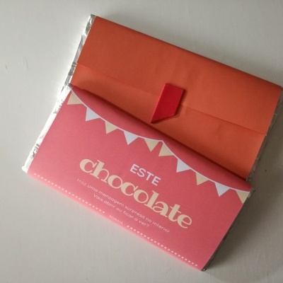 Convite em Chocolate para Madrinha