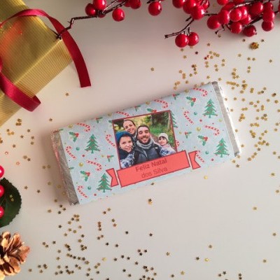 Chocolate&#x20;Grande&#x20;de&#x20;Natal&#x20;personalizado&#x20;com&#x20;Fotografia&#x20;e&#x20;nomes&#x21;