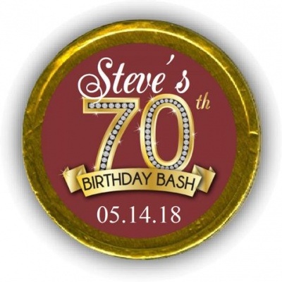 200 Moedas de Chocolate com Imagem Personalizada para Empresas ou Aniversários