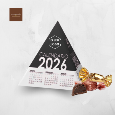 Calend&#x00E1;rio&#x20;Pir&#x00E2;mide&#x20;Personalizado&#x20;com&#x20;Chocolates&#x20;-&#x20;M&#x00ED;nimo&#x20;50&#x20;Unidades