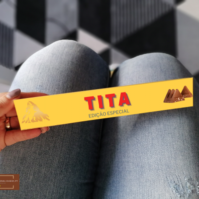 Barra de Chocolate Toblerone 100gr Personalizado com Nome