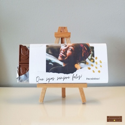 Chocolate Feliz Aniversário - Sabor Premium Personalizado com Foto Chocolate Feliz Aniversário - Sabor Premium Personalizado com Foto