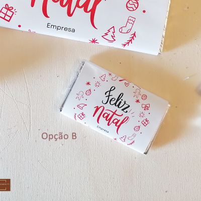 10&#x20;Mini&#x20;Chocolates&#x20;de&#x20;Natal&#x20;personalizados&#x20;para&#x20;Empresas
