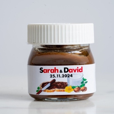Frasco&#x20;Mini&#x20;Nutella&#x20;25gr&#x20;com&#x20;r&#x00F3;tulo&#x20;personalizado