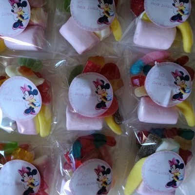 Saquinhos de Gomas personalizados com temas Disney | Mickey ou Minnie