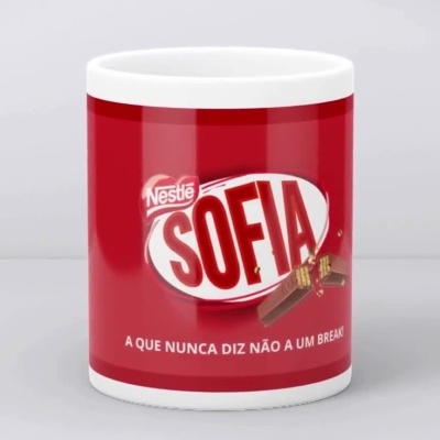 Caneca&#x20;Kit&#x20;Kat&#x00AE;&#x20;Personalizada&#x20;com&#x20;Nome&#x20;e&#x20;Frase&#x20;&#x2B;&#x20;Mini&#x20;Chocolates