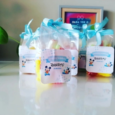 Saquinhos de Gomas ou Rebuçados personalizados e com laço