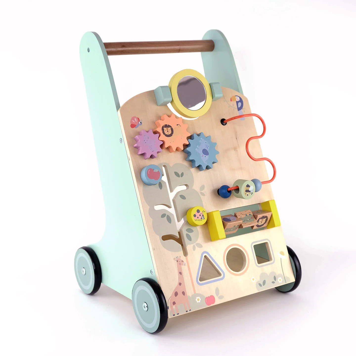 Andador de Madeira Educativo para Crianças Andador de Madeira Educativo para Crianças