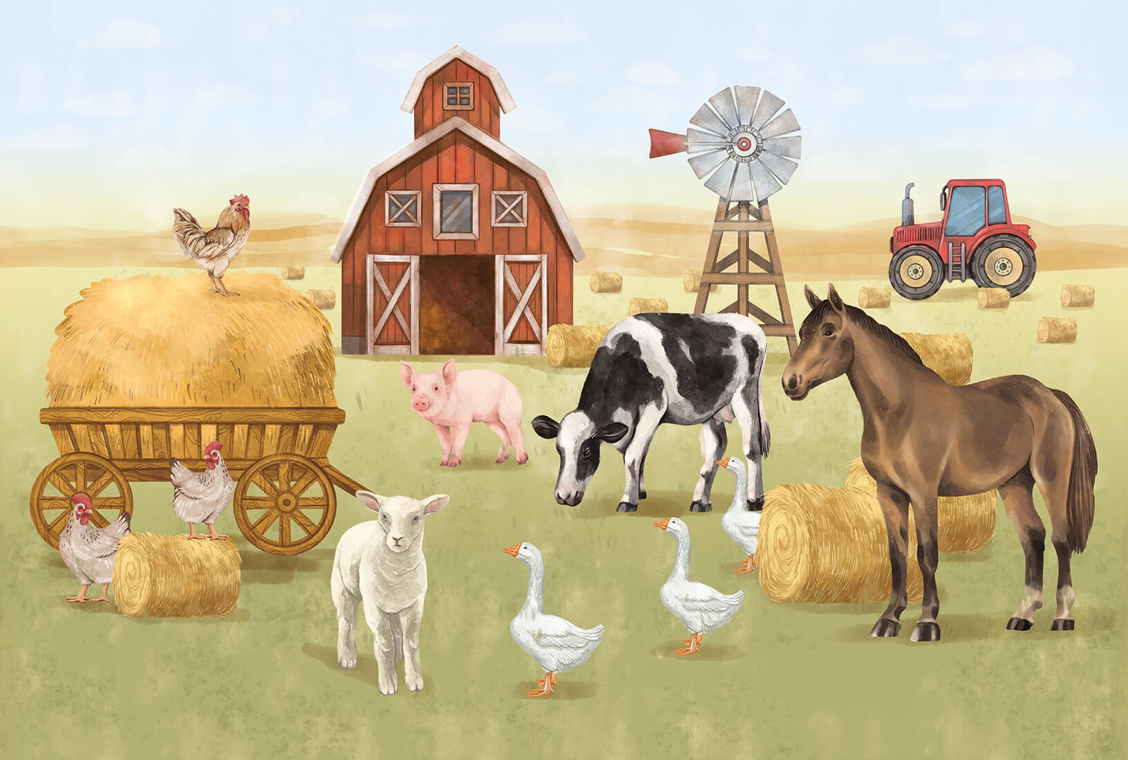 Papel de Parede ANIMAIS da QUINTA Papel de Parede ANIMAIS da QUINTA