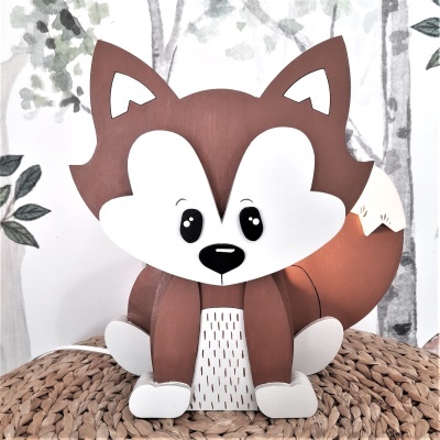 Candeeiro Raposa de Madeira Controlado por SMARTPHONE