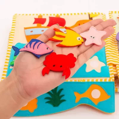 Viagem dos Animais – Livro Sensorial Educativo para Crianças