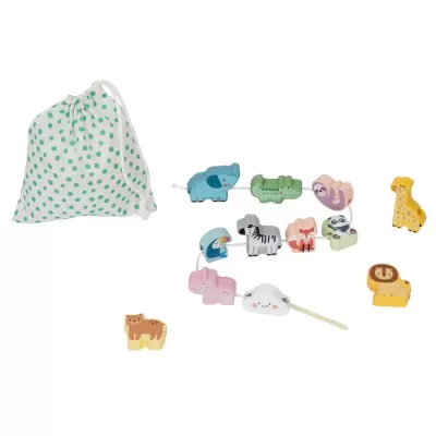 Caixa de Brinquedos Educativos Montessori 18–24 Meses em Madeira