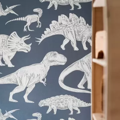 Papel de Parede Dinossauros AZUL