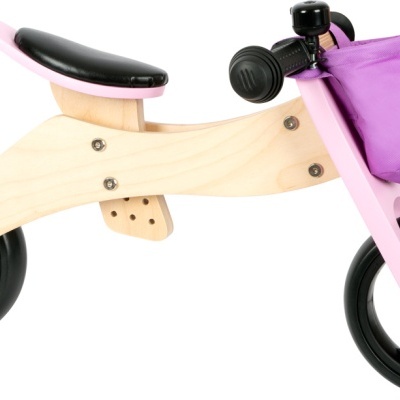 Bicicleta e Triciclo 4 em 1 ROSA