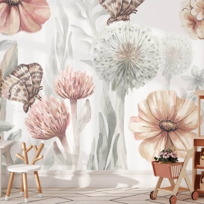 Papel de Parede Flores SILVESTRES Grandes