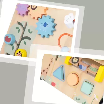 Andador de Madeira Educativo para Crianças