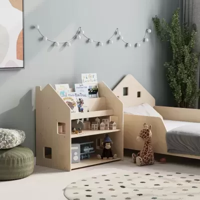 Estante Montessori Multiuso 2 em 1