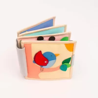 Pássaro Mágico - Mini Livro Sensorial de 6 Páginas