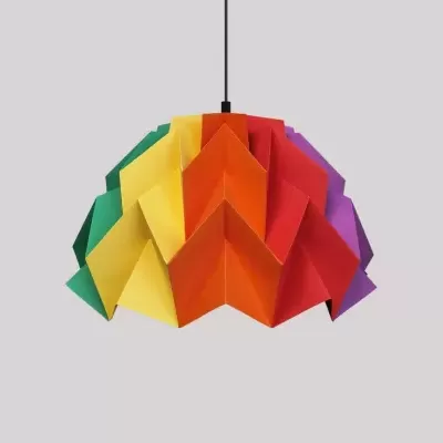 Candeeiro de Teto Origami ARCO-ÍRIS