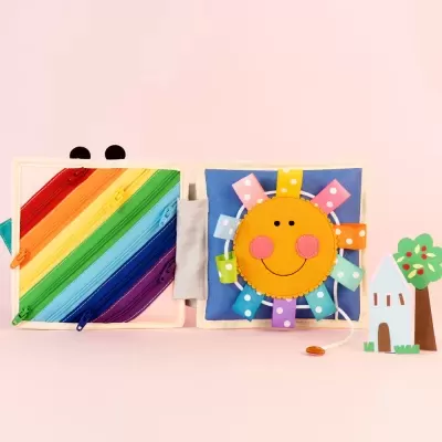 Pássaro Mágico - Mini Livro Sensorial de 6 Páginas