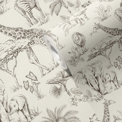 Papel de Parede Safari CREME