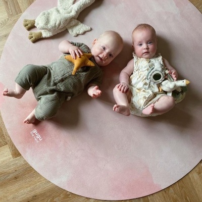 Tapete Grande de Brincar Nuvens Rosa PRIME