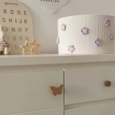 Candeeiro de Teto Flores LILÁS