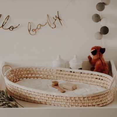 Cesto Fraldário de CASCA de MILHO