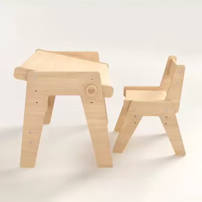 Conjunto Evolutivo – Mesa e Cadeira Infantil Natura