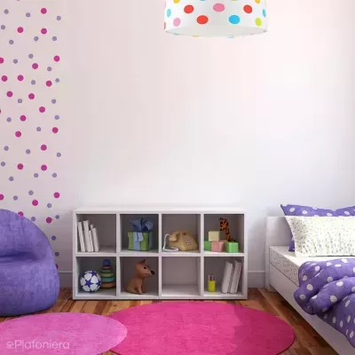 Candeeiro de Teto Bolinhas Coloridas MACIUS