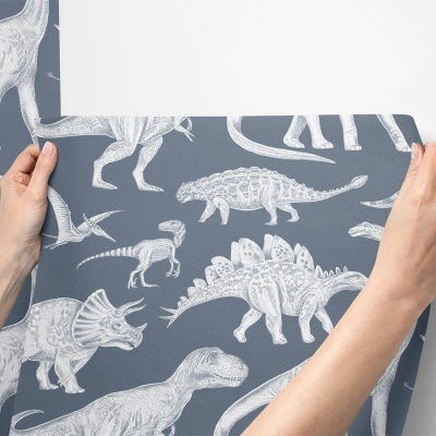 Papel de Parede Dinossauros AZUL