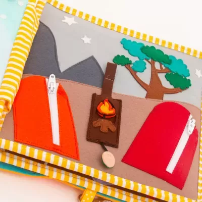 Viagem dos Animais – Livro Sensorial Educativo para Crianças