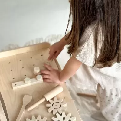 Bancada de Ferramentas Infantil em Madeira