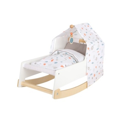 Cama de Balanço para Bonecas BOTÃOZINHO – 2 em 1