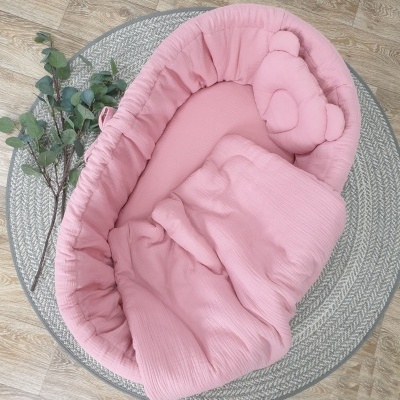 Cesta Moisés de Vime AMELIA com roupa de cama